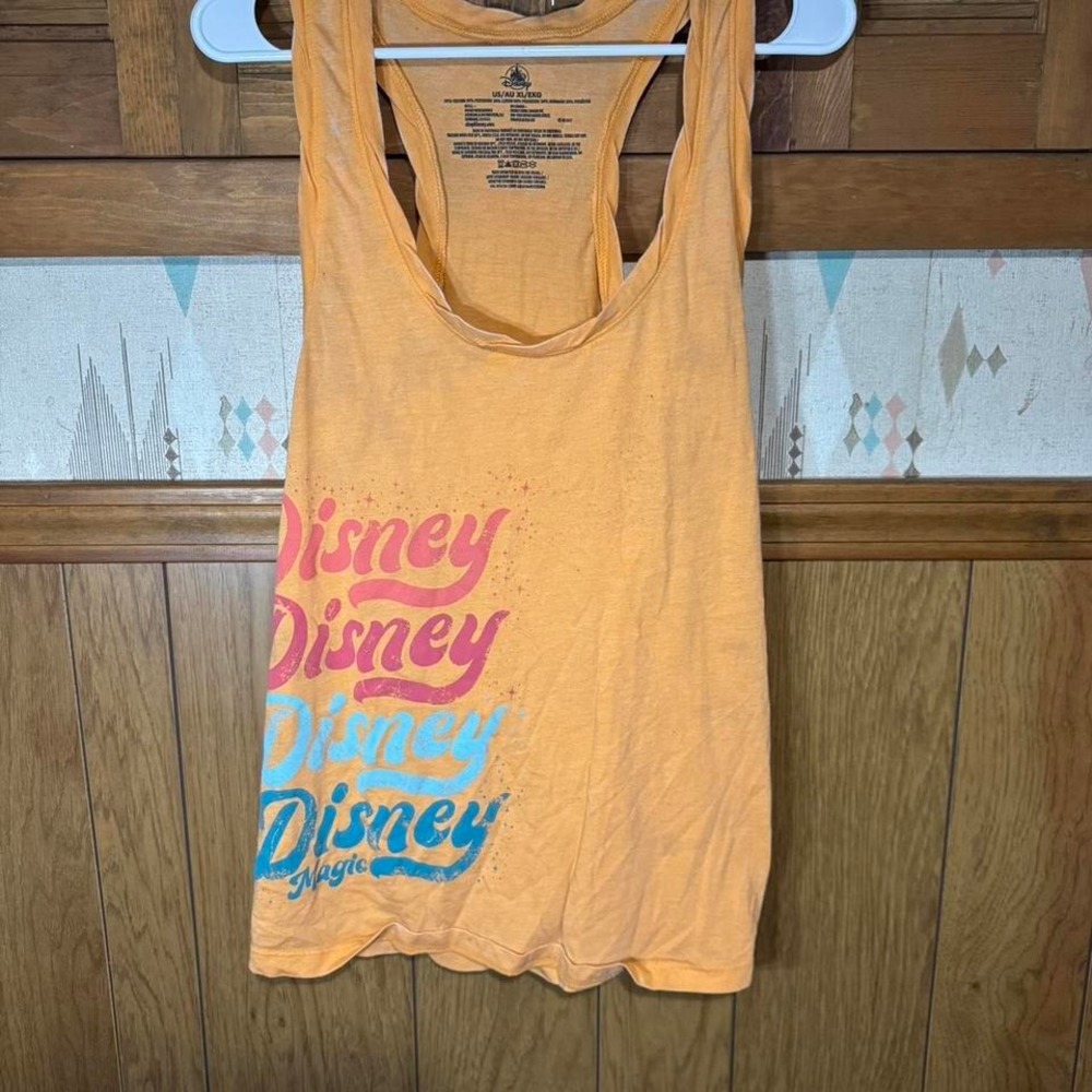 Orange Disney‎ tank top Size XL